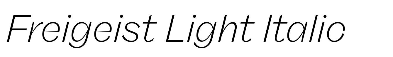 Freigeist Light Italic